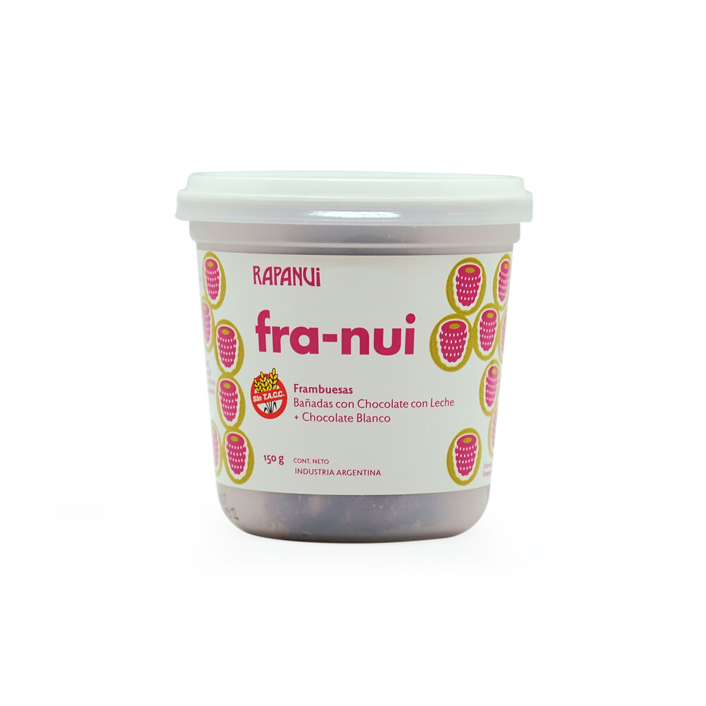 Franui Frambuesas Bañadas Chocolate con leche - 150gr